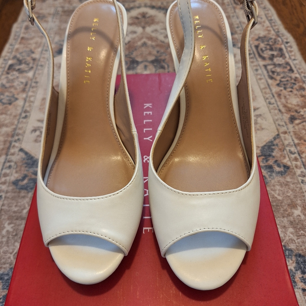 Kelly & Katie sling back heels